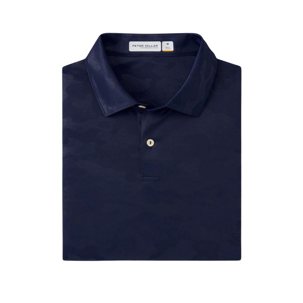 Peter Millar Men's Featherweight Logo Camo Polo, Size: S
