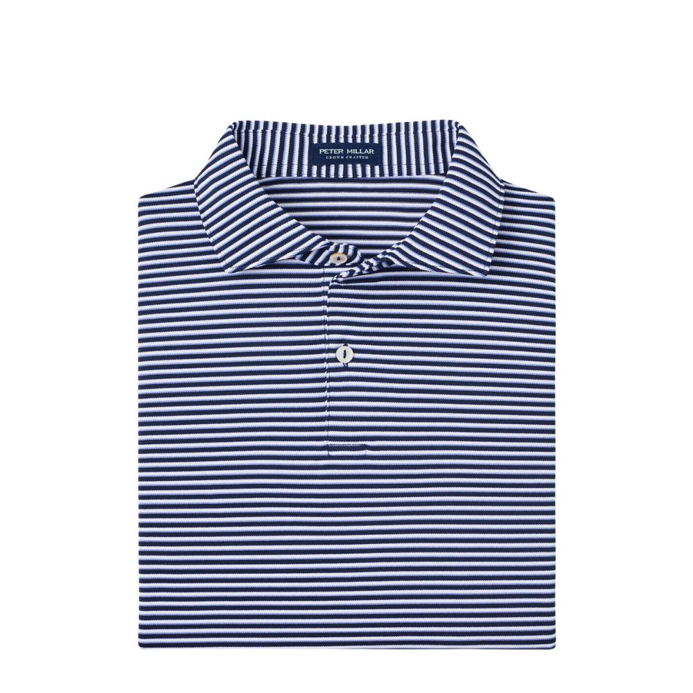 Peter Millar Men's Tempo Performance Mesh Polo Navy
