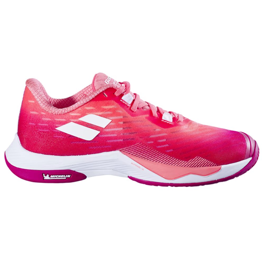 Babolat Badminton Women's Shoes Shadow Tour 5, Color: Raspberry, Size: 6