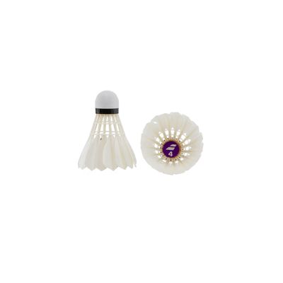 Babolat 4 Feather Shuttlecocks White 12pcs