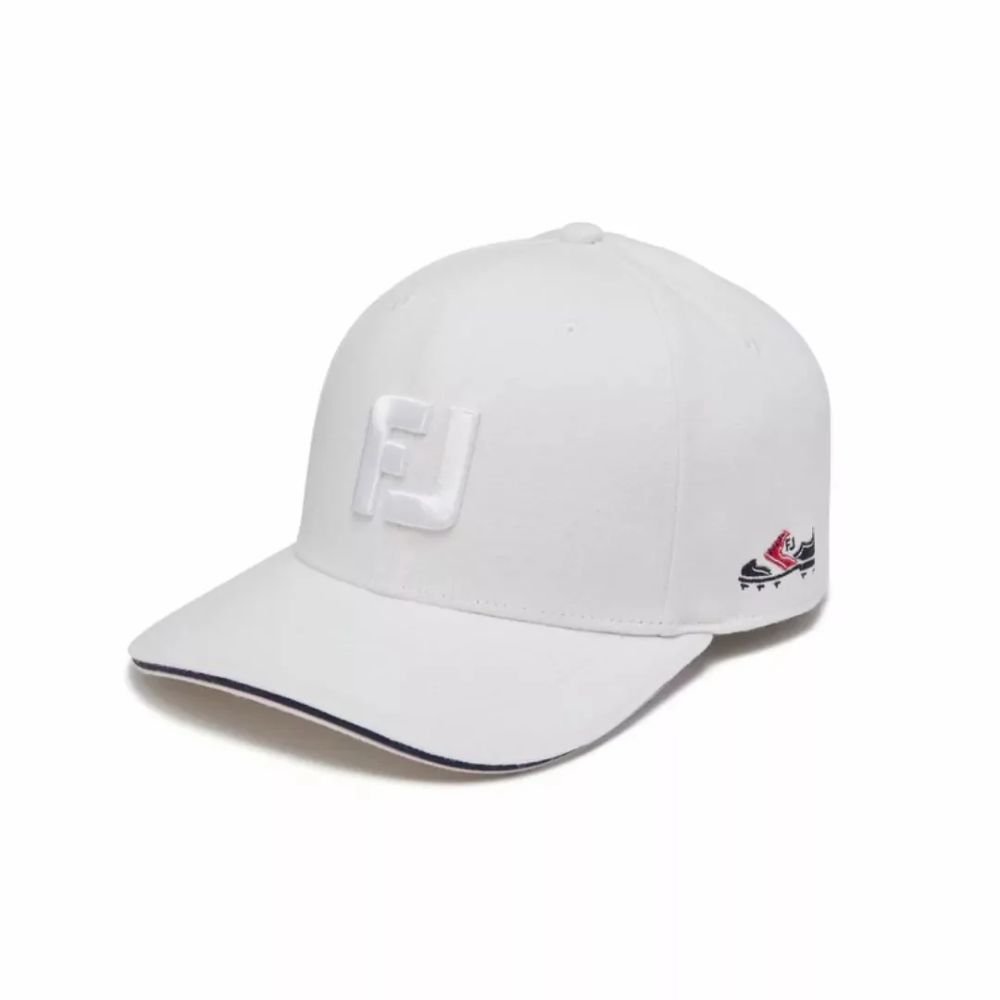 Footjoy Shoe Icon Total Logo Cap, Color: White
