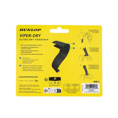 Dunlop Tac Atp Viper-Dry OGrip Black 3pcs Blister