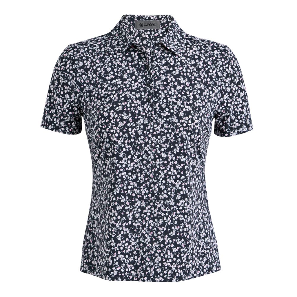 G/FORE Women's Ditsy Floral Silky Tech Nylon Polo