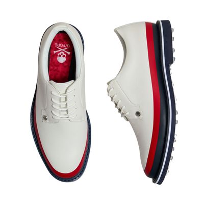 G/FORE Men's Gallivanter Tuxedo Stripe Leather Golf Shoes