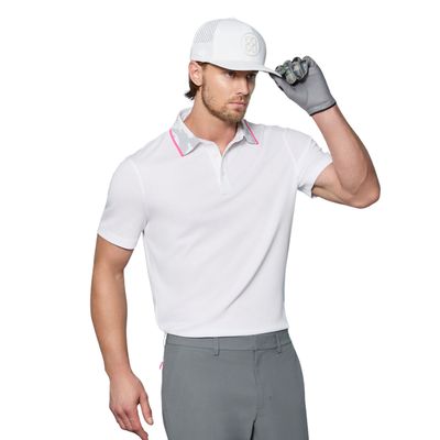 G/FORE Men's Camo Collar Performance Piqué Polo