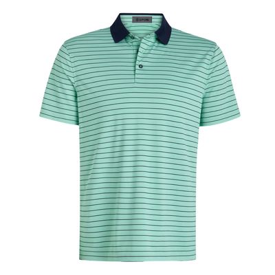 G/FORE Men's Herringbone Stripe Tech Jersey Polo
