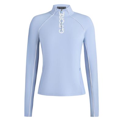 G/FORE Women's Contrast Mesh Silky Tech Nylon 1/4 Zip Pullover