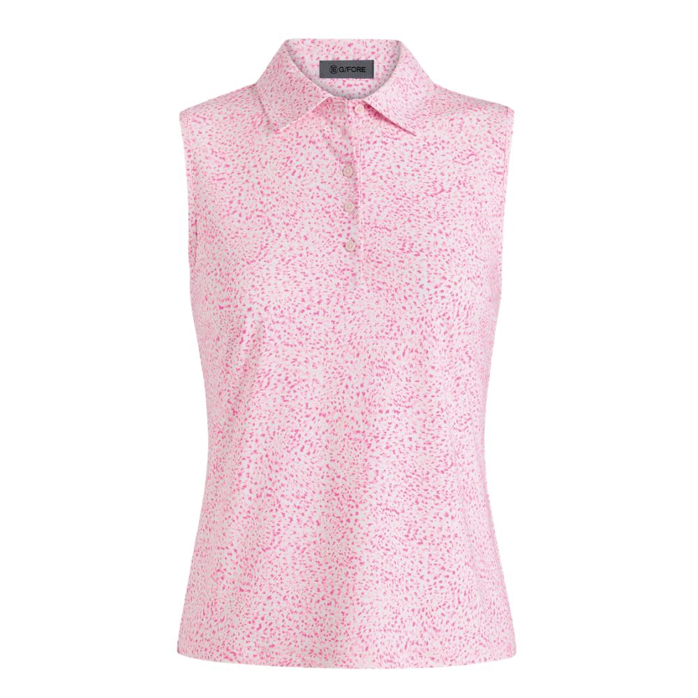 G/FORE Women's Fireworks Silky Tech Nylon Sleeveless Polo