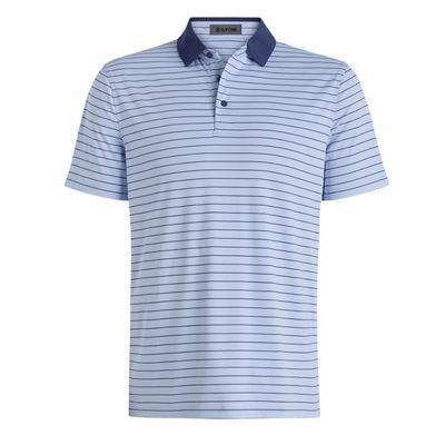 G/FORE Men's Herringbone Stripe Tech Jersey Polo