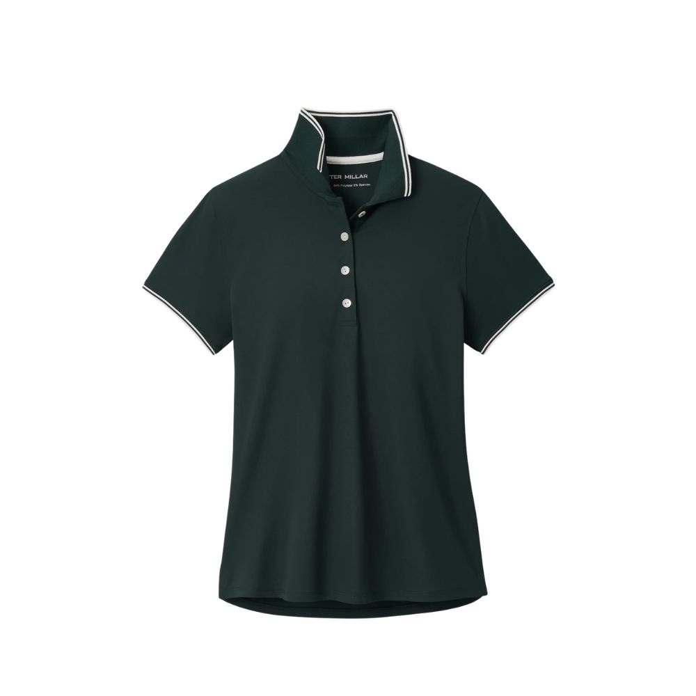 Peter Millar Women's Canterbury Tipped Sport Mesh Short-Sleeve Polo