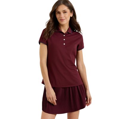 Peter Millar Women's  Canterbury Tipped Sport Mesh Short-Sleeve Polo