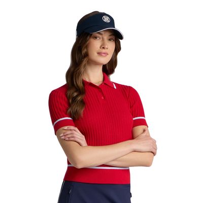 G/FORE Women's Summer Friday Textured Knit Polo