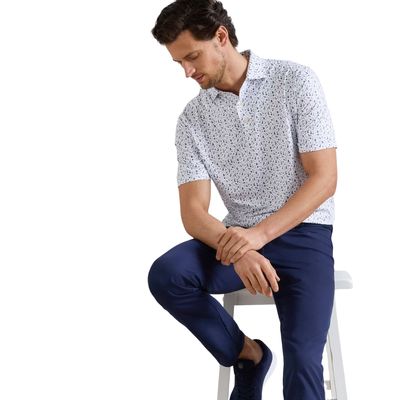 Peter Millar Men's Read The Putt Performance Jersey Polo