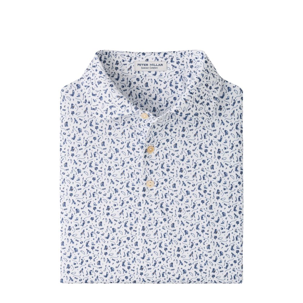 Peter Millar Men's Read The Putt Performance Jersey Polo