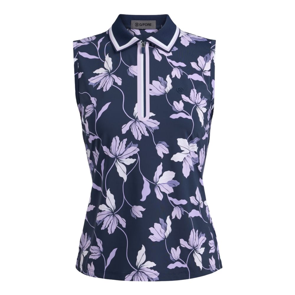 G/FORE Women’s Iris Silky Tech Nylon Sleeveless Polo