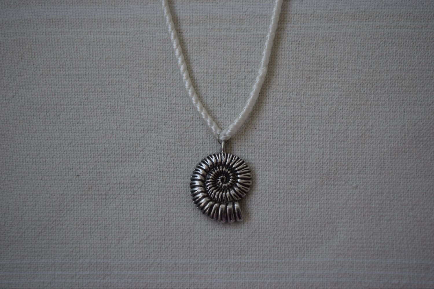 Silver Conch Necklace
