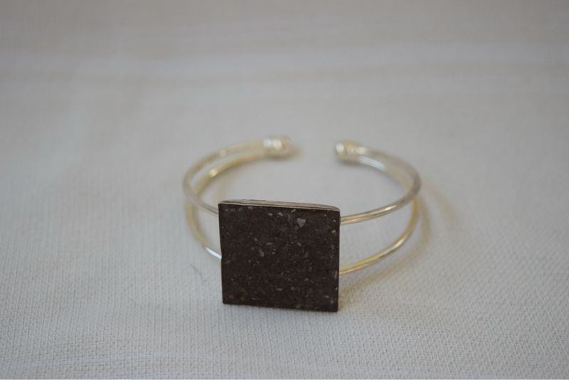 Silver Sand Bangle