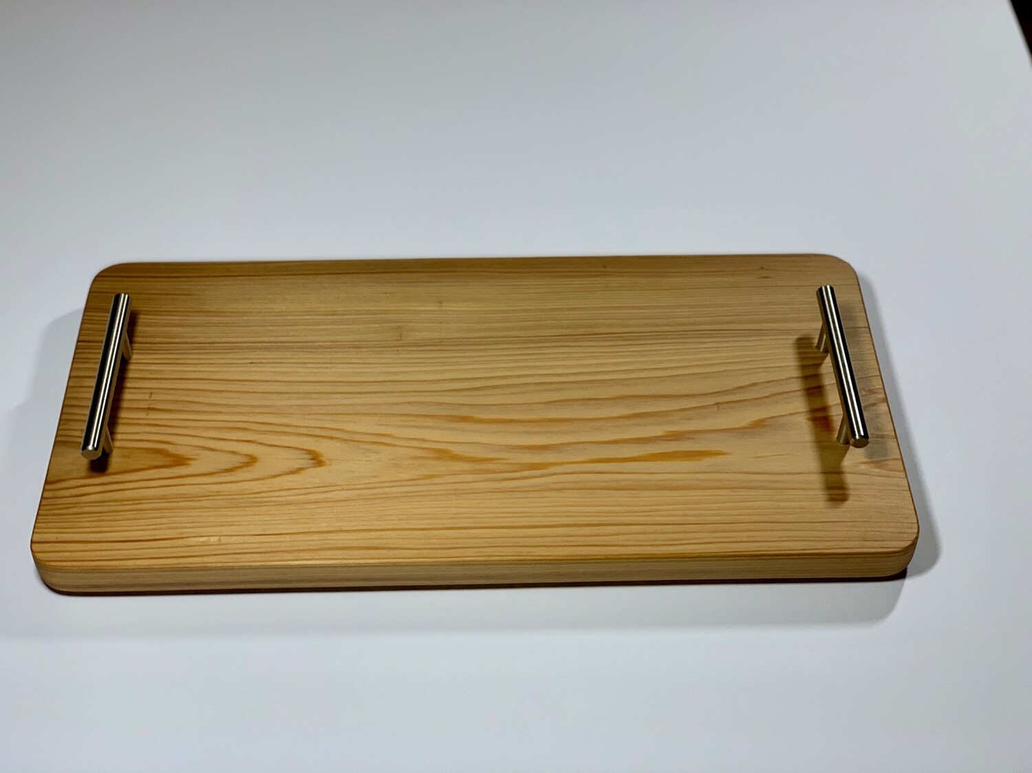Charcuterie Board / Cheese Board / Serving Tray - 10&quot; x 20&quot; with stainless steel handles