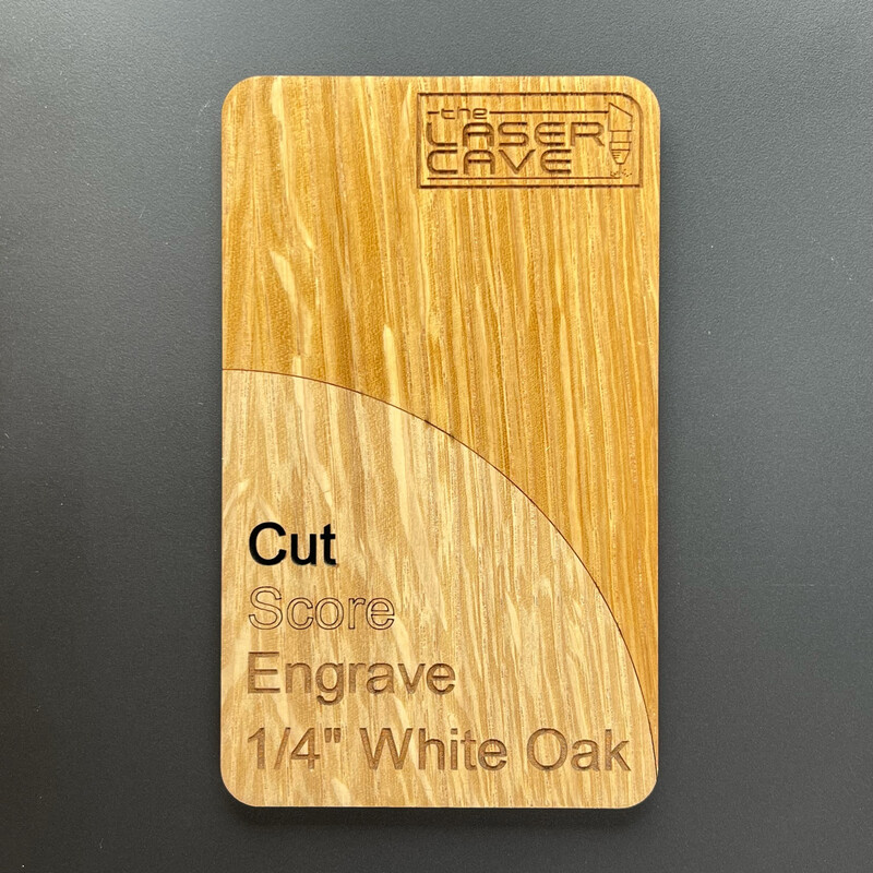1/4&quot; White Oak (2 SIDED)