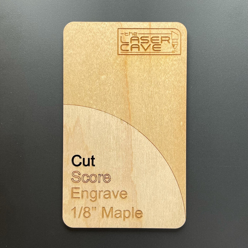 1/8&quot; Maple (2 SIDED)