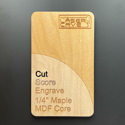 1/4" Maple (2 SIDED) MDF Core