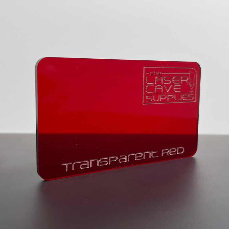 Transparent Red - 1/8&quot;