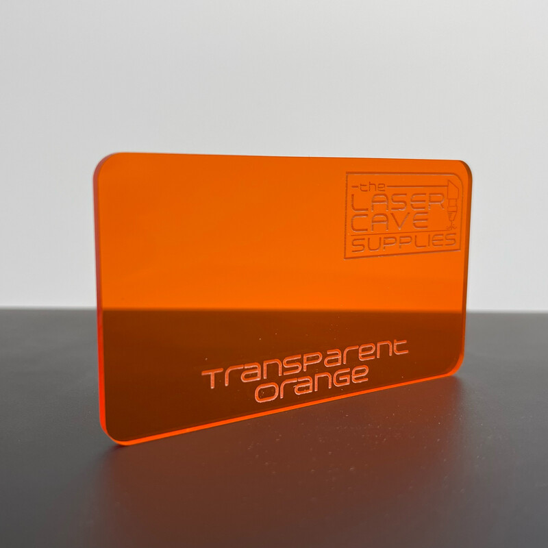 Transparent Orange - 1/8&quot;