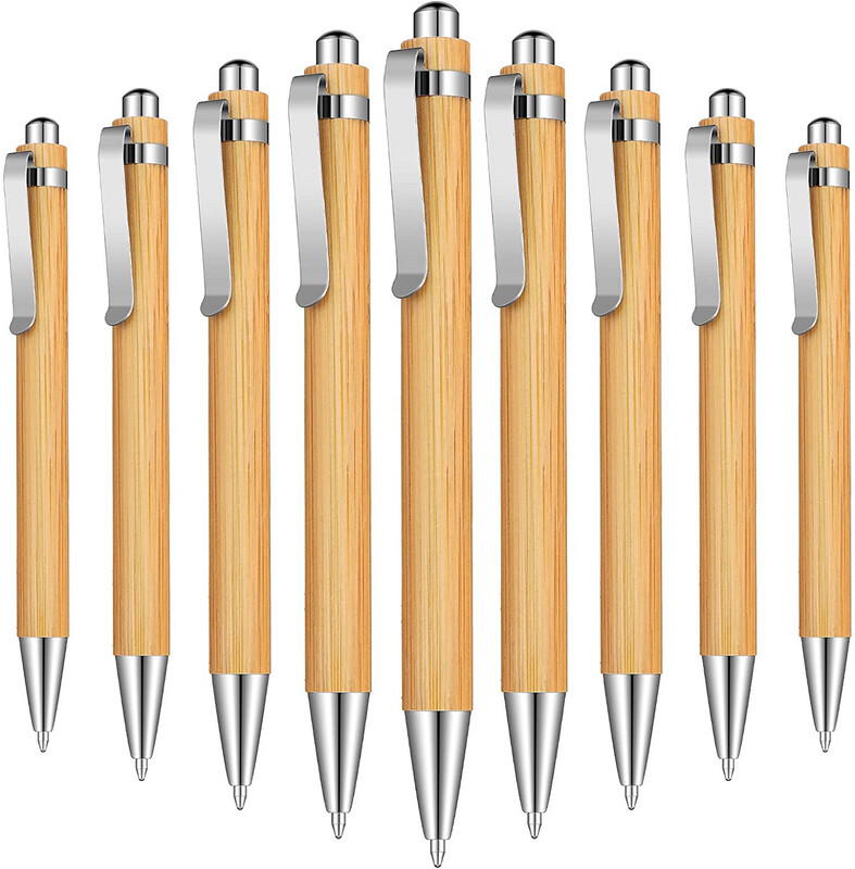 Bamboo Ballpoint Pens - 10 pcs.