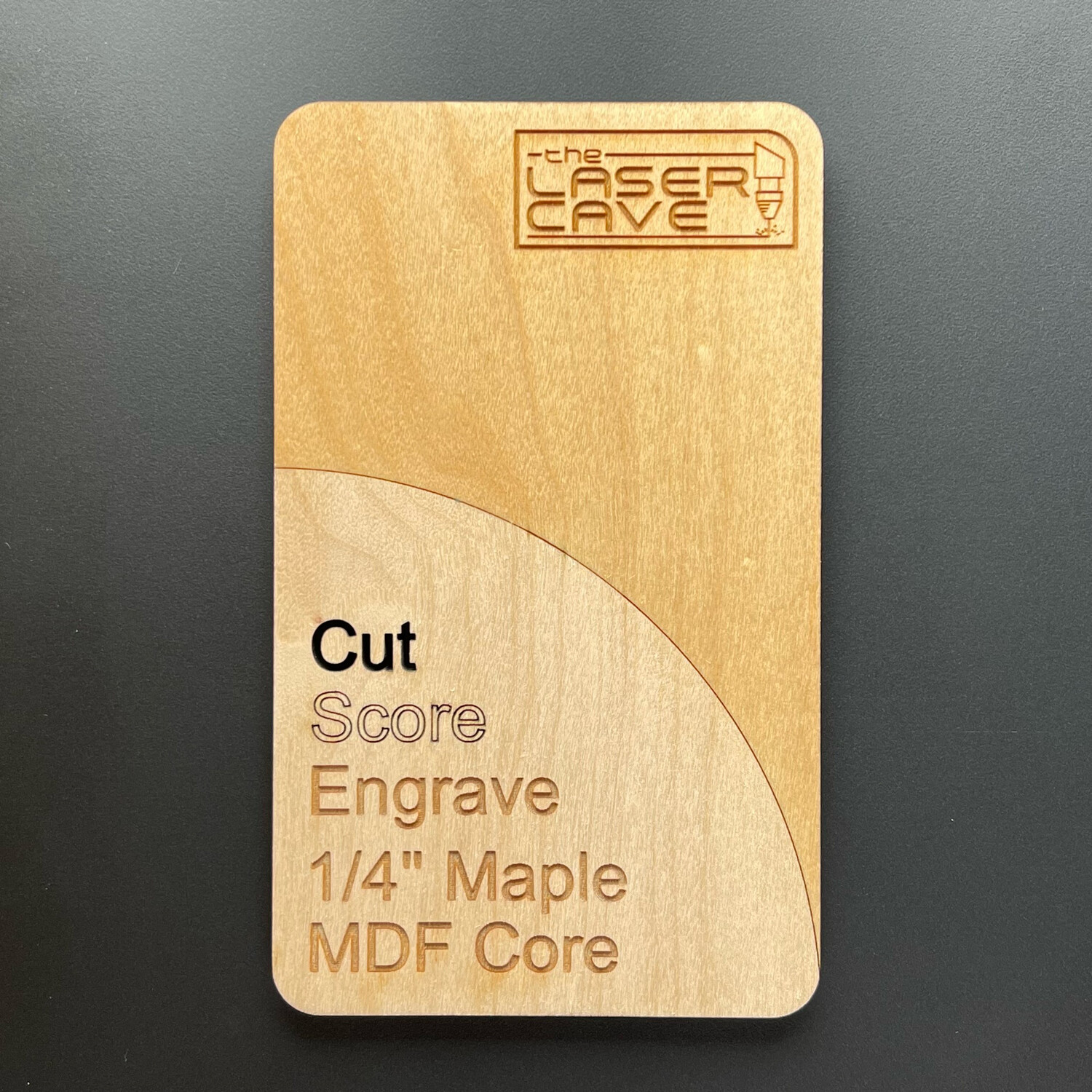 1/4&quot; MAPLE | MDF CORE - 16&quot; x 24&quot;