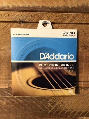 D'Addario Phosphor Bronze (12-53) Acoustic Guitar Strings