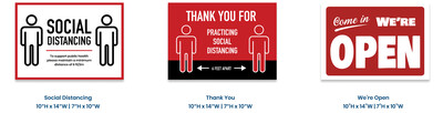 Social Distancing Decals