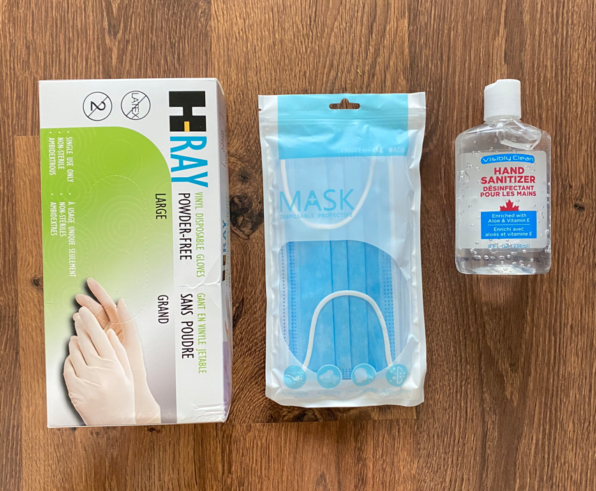 personal protective kit | Hand Sanitizer | Masks | Hand Gloves