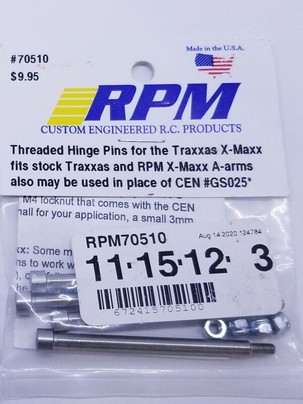 Traxxas Xmaxx RPM A-Arm Threaded Pin Set #70510 NEW
