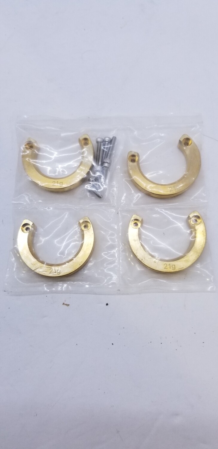 Traxxas TRX4 TRX-4 modular 21g add on brass weights