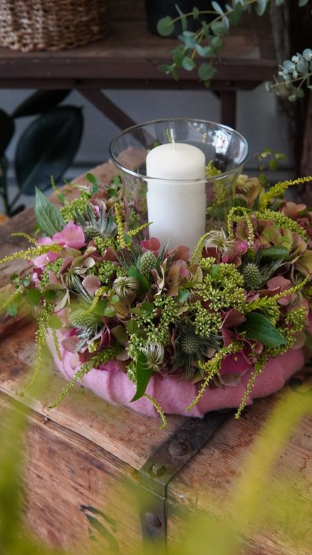 Herbstkranz kreativ gesteckt 3. Oktober 25