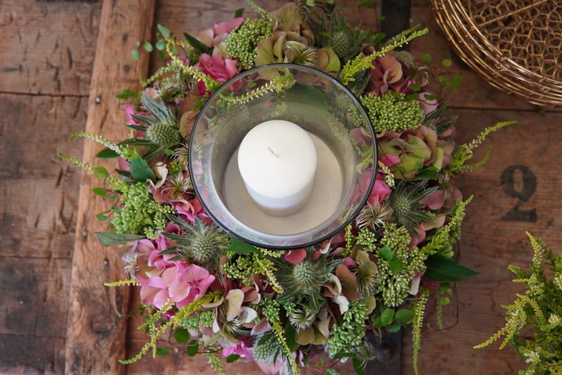 Hortensienkranz herbstlich