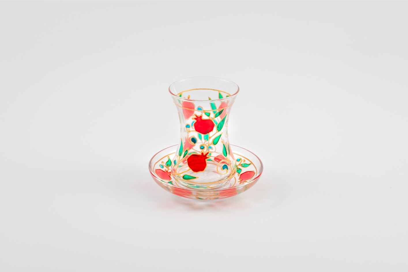 Armudu glass- Juicy Pomegranates