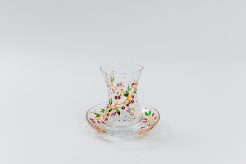 Armudu glass -Plum