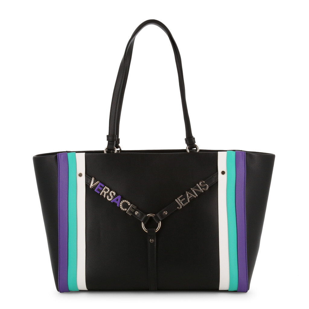 Cabas noir Versace Jeans