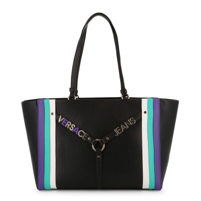 Cabas noir Versace Jeans