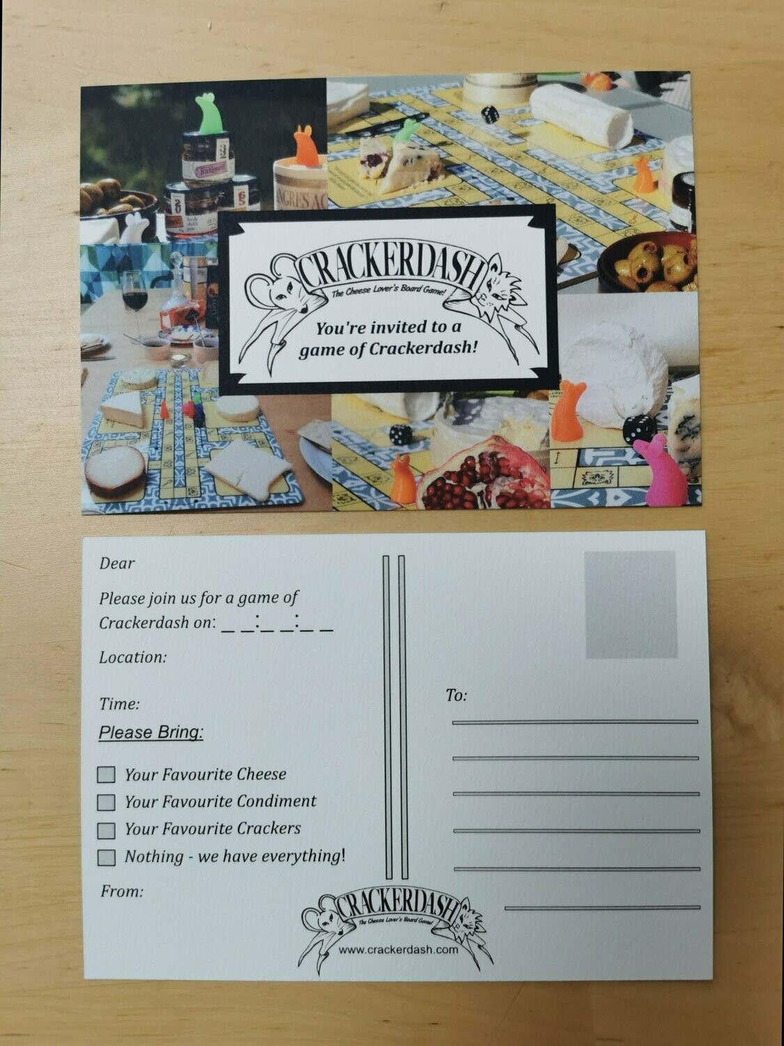 Spare set of  10 invitation postcards