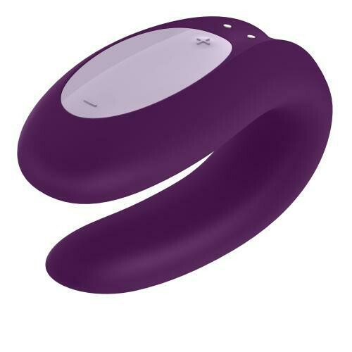 Satisfyer Double Joy Couples Vibrator- Purple
