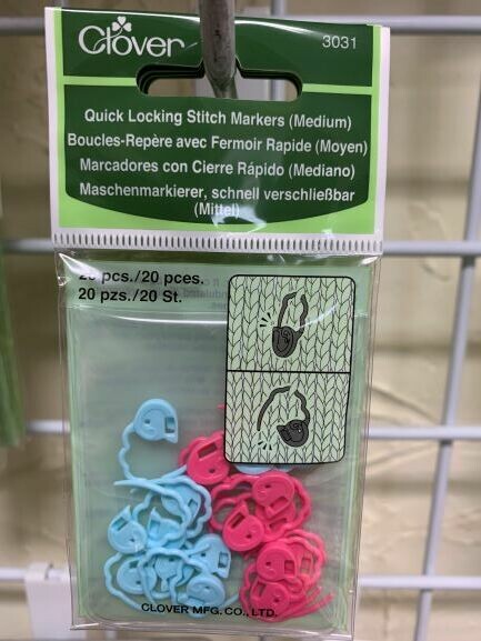 Clover Quick Locking Stitch Markers - Medium
