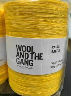 Wool And The Gang Ra-Ra Raffia - Soleil Yellow