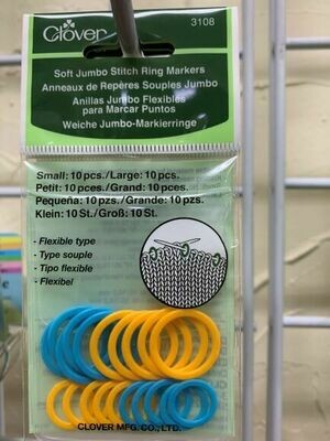 Soft Jumbo Stitch Ring Markers 3108