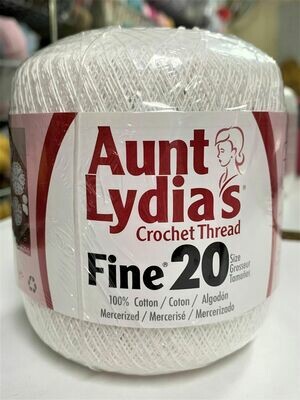 Aunt Lydia&#39;s Crochet Thread Fine 20- White