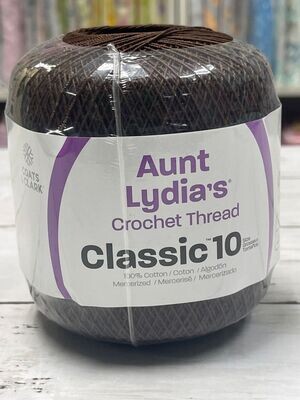 Aunt Lydia&#39;s Crochet Thread Classic 10 - Fudge Brown 131
