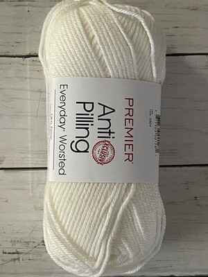Premier Anti-Pilling Everyday Worsted - Snow White AD100-01