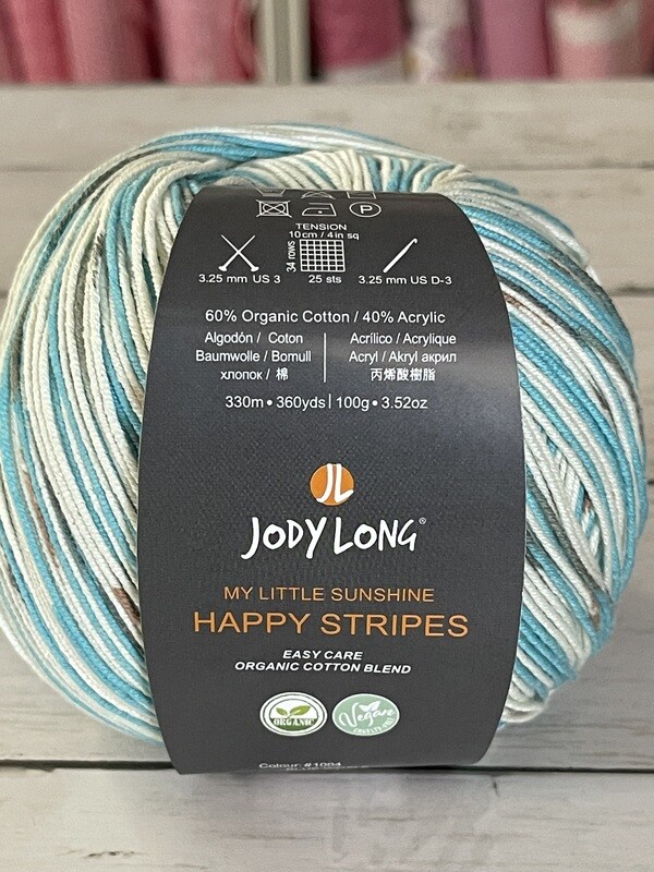 Jody Long My Little Sunshine Happy Stripes - Blue Whale 1004