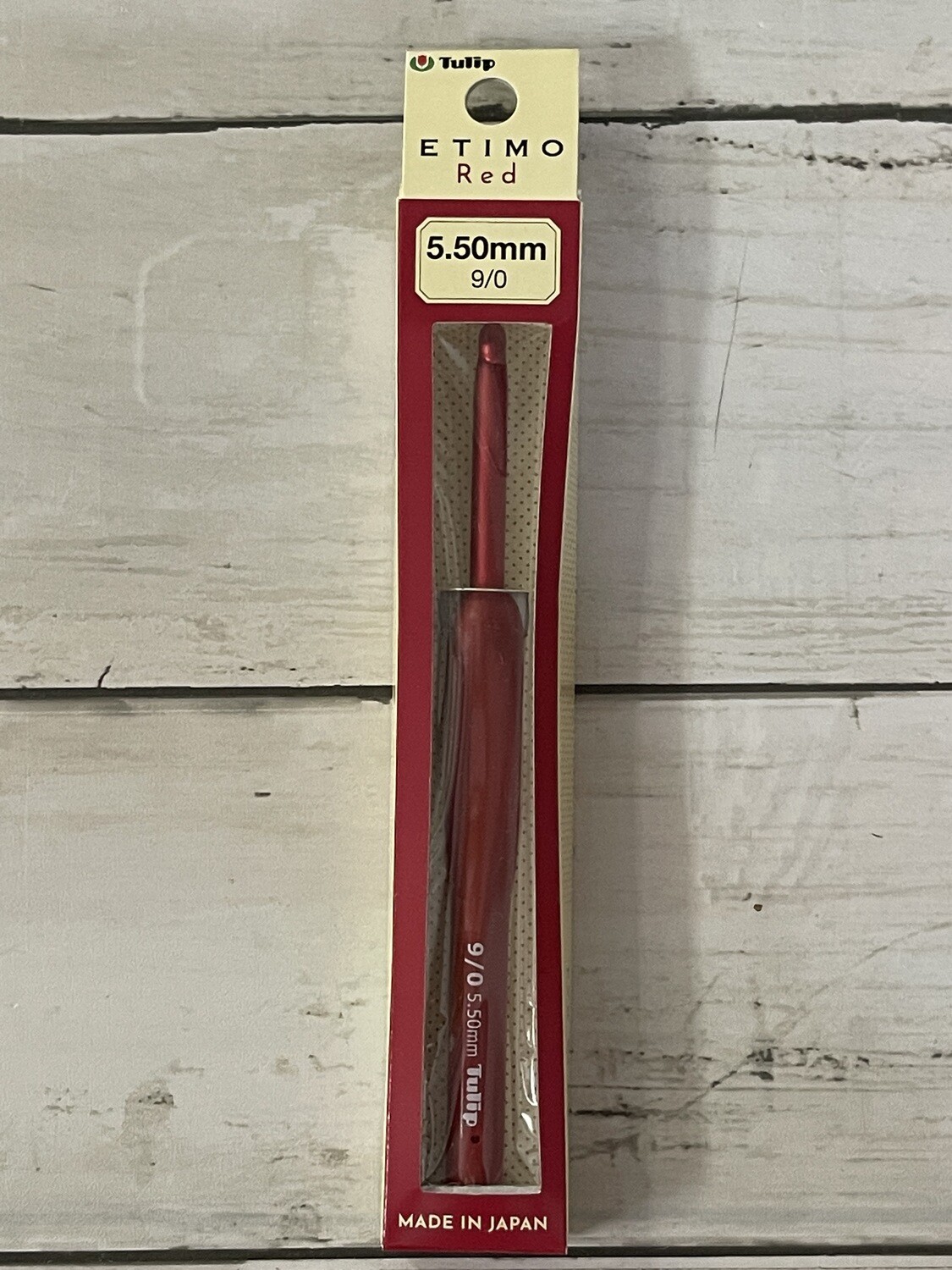 5.50mm (9) Tulip Etimo Red Crochet Hook